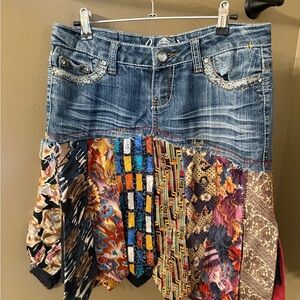 Custom-made Skirt with 90s neck-ties